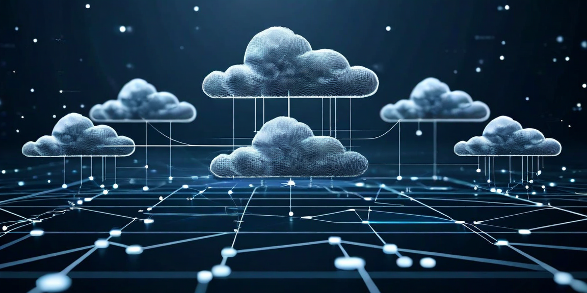Multi-cloud security architecture diagram showing unified monitoring across cloud providers